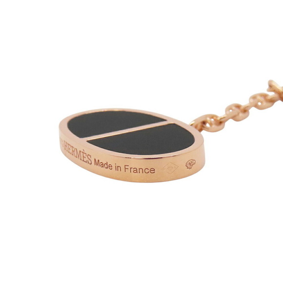 Hermes Chaine d'Ancre Verso Earrings in 18KPG Black Ceramic - Picture 11 of 13